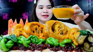 Pork Pata Kare Kare for my Dinner Mukbang | Pork Pata with Peanut Sauce | Mukbang ASMR | Hanimacetv