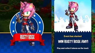 Sonic Dash - Rusty Rose Amy Unlocked and Fully Upgraded - Sonic Prime Event Unlocked - Run Gameplay