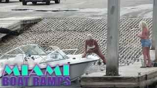 Never Leave One Foot On The Dock! Splits!! | Miami Boat Ramps | Boynton Beach