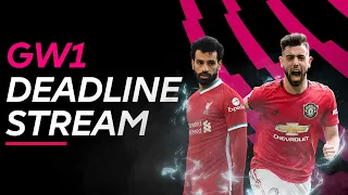 FPL GW1: DEADLINE Stream | TEAM NEWS | Fantasy Premier League Tips 21/22