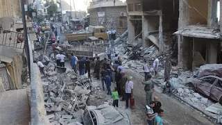 Drone Footage Captures Aleppo Carnage