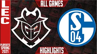 G2 vs S04 Highlights ALL GAMES | LEC Spring 2021 Round 1 | G2 Esports vs Schalke 04