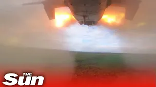 Russian helicopters 'shoot down' Ukrainian weapons plane