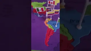 world map. part 4. the America's