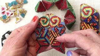 Contemporary Geometric Beadwork : The Flower Face Join for a Simple Kaleidocycle:  PART ONE