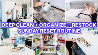 🏡 CLEAN WITH ME + ORGANIZE + HOUSE RESTOCK RESET | CLEANING MOTIVATION |JAMIE'S JOURNEY|SUNDAY RESET