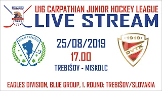 2019/2020 CJHL U16 1. ROUND: MŠKM TREBIŠOV - DVTK Jegesmedvék Miskolc