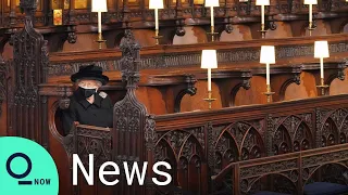 Queen Elizabeth II Sits Alone As Prince Philip Is Laid to Rest