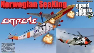 GTA V: NaturalVision Norwegian SeaKing Helicopter Crash Compilation