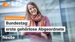 heute 19:00 Uhr 21.03.24 Erste gehörlose Abgeordnete, EU-Finanzierung Ukraine, Atomenergie (english)