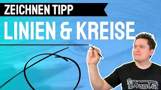 LINIE & KREIS ZEICHNEN 👉 Zeichnen Tipp - Gerade Linien und runde Kreise noch einfacher zeichnen