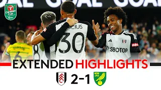 EXTENDED HIGHLIGHTS | Fulham 2-1 Norwich | Iwobi and Vinicius On Target as Fulham Go Through! 🏆