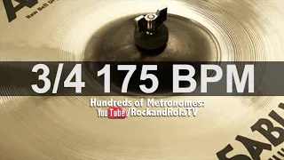 🔴 175 BPM 3/4 Ride Metronome