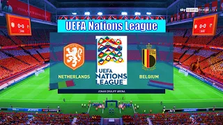 Netherlands Vs. Belgium - UEFA Nations League Matchday 6 | FIFA 22 - Full Match