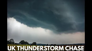 RARE SUPERCELL THUNDERSTORM CHASE - in Yorkshire, England - Friday 24th June 2022 - UK