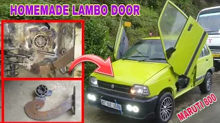 Maruti 800 Modified / DIY - Lambo door / Vertical door / Full video / Homemade Lambo door