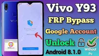 ViVO Y93 FRP Unlock/ Google Account Bypass (Without PC)