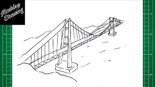 How to Draw The Golden Gate Bridge