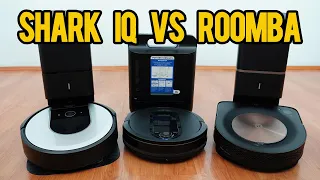 Shark IQ Robot vs Roomba I6+ vs Roomba S9+: Self Emptying Robot Battle