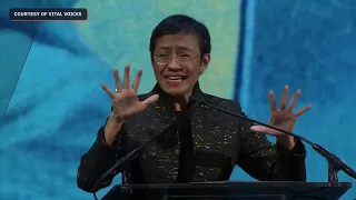 Maria Ressa receives Global Trailblazer Award from Vital Voices