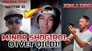 M1NOR SHOGIRDIDAN - BAXTIYOR 21 GA OTVET! // UZBOOM RAP JONLI IJRO