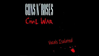 Guns N' Roses Civil War Vocals Isolated (2022 Remastered)