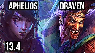 APHELIOS & Thresh vs DRAVEN & Nautilus (ADC) | 8/0/3, Rank 9 Aphelios | KR Challenger | 13.4