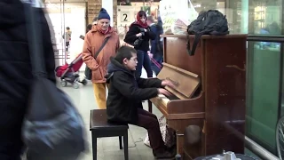 11 year old George Harliono playing La Campanella at the Train Station