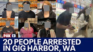 Nearly 20 arrested for Gig Harbor retail theft in 48 hours | FOX 13 Seattle