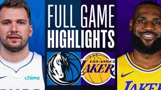 LAKERS VS DALLAS FULL GAME HIGHLIGHTS | NBA TODAY LIVE