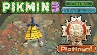 Pikmin 3 WiiU - Mission Mode - Defeat Bosses 4: Scornet Maestro 2:30 Platinum Medal SOLO [No Death]