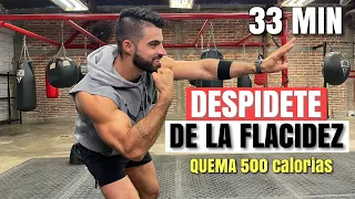 Entrenamiento Hiit Despídete de la Flacidez (33 Minutos) Ejercicios En Casa Sin equipo