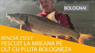 Pescuit la mreana pe Olt cu pluta bologneza