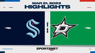 NHL Highlights | Kraken vs. Stars - March 21, 2023