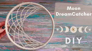 Moon Dreamcatcher DIY. easy step by step tutorial