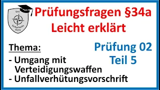 SKP 02Teil5 SACHKUNDE §34a GewO PRÜFUNGSFRAGEN einfach erklärt Vorbereitung auf die SACHKUNDEPRÜFUNG