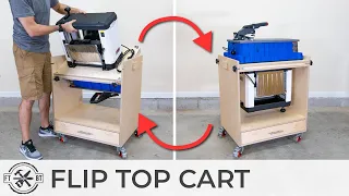 Flip Top Tool Stand with NEW Features | DIY Shop Storage