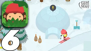 SNEAKY SASQUATCH Gameplay Walkthrough Part 6 - Ski Resort Treasure Map (Apple Arcade)