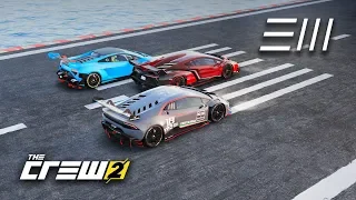 The Crew 2 -  3 Lamborghini's Race Coast to Coast from Miami Home to LA Home!