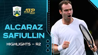 Roman Safiullin vs Carlos Alcaraz 🇪🇸 Round 2 Highlights | Rolex Paris Masters 2023