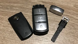 Как заменить батарейку в ключе vw Passat b6 b7 cc taureg - changing key fob remote battery