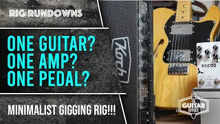 Can you play with 1 guitar, 1 amp and 1 pedal? Taking a look at a minimal guitar rig!!