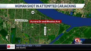 woman shot in attempted carjacking