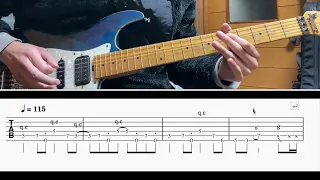 [TAB譜] Black Cat/Janet Jackson Guitar riff [ギター]