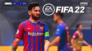 FIFA 22 PS5 MESSI vs JUVENTUS | MOD Ultimate Difficulty Career Mode HDR Next Gen