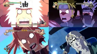 All Failed Quick Time Event's-Naruto Shippuden Ultimate Ninja Strom Series (QTE When You Fail)