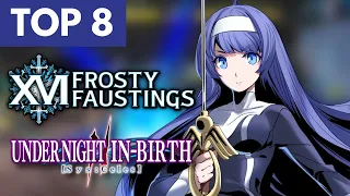 Frosty Faustings XVI 2024 UNI2 TOP 8 (Orie Carmine Enkidu Hilda Akatsuki) Under Night In Birth