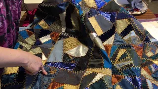 How to make a Crazy Quilt Part 1 Foundation Squares and Choosing Fabrics ~ DancesWithPitBulls ~