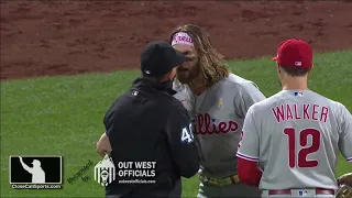 Ejection 51 - Umpire Roberto Ortiz Ejects Bryce Harper During Mid-Inning Foul Ball Argument