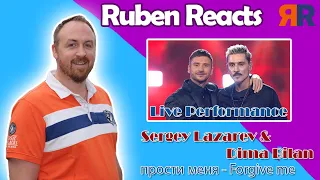 Ruben Reacts to Sergey Lazarev & Dima Bilan | Прости меня | Сергей Лазарев & Дима Билан Live